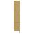 Bibliotecă cu picioare metalice OSLO, maro, 85x35x172,5 cm lemn GartenMobel Dekor