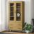 Bibliotecă cu picioare metalice OSLO, maro, 85x35x172,5 cm lemn GartenMobel Dekor