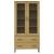 Bibliotecă cu picioare metalice OSLO, maro, 85x35x172,5 cm lemn GartenMobel Dekor