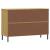 Dulap cu picioare metalice „OSLO” maro 113x40x77 cm lemn GartenMobel Dekor
