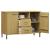 Dulap cu picioare metalice „OSLO” maro 113x40x77 cm lemn GartenMobel Dekor