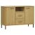 Dulap cu picioare metalice „OSLO” maro 113x40x77 cm lemn GartenMobel Dekor