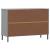 Dulap cu picioare metalice „OSLO” gri 113x40x77 cm lemn GartenMobel Dekor