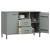 Dulap cu picioare metalice „OSLO” gri 113x40x77 cm lemn GartenMobel Dekor