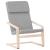 Scaun de relaxare, gri deschis, material textil GartenMobel Dekor