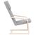 Scaun de relaxare, gri deschis, material textil GartenMobel Dekor