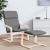 Scaun de relaxare, gri închis, material textil GartenMobel Dekor