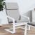 Scaun de relaxare, gri deschis, material textil GartenMobel Dekor