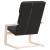 Scaun de relaxare, negru, material textil GartenMobel Dekor