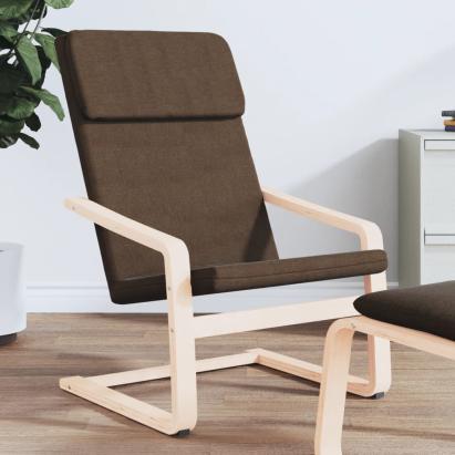 Fotoliu rabatabil, maro închis, material textil GartenMobel Dekor