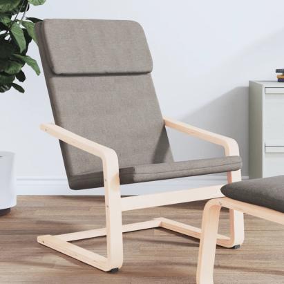 Scaun de relaxare, gri taupe, material textil GartenMobel Dekor