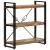 Bibliotecă cu 3 niveluri, 77x30x80 cm, lemn masiv reciclat/fier GartenMobel Dekor