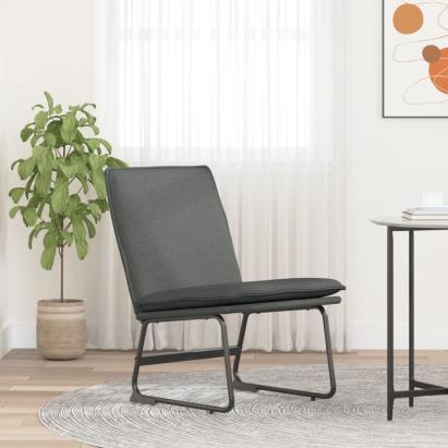 Scaun de relaxare, gri închis, 52x75x76 cm, material textil GartenMobel Dekor
