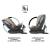 Scaun auto rotativ i-Size Coccolle Velsa 40-150 cm, Isofix, Taupe Brown
