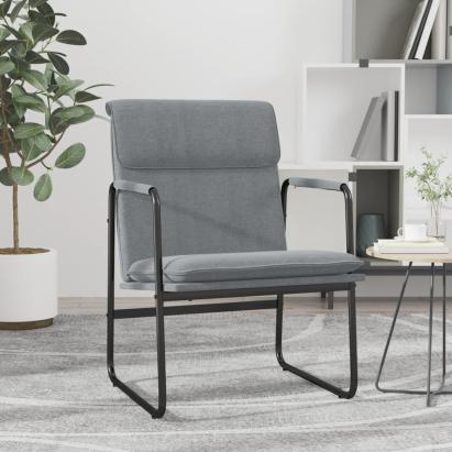 Scaun de relaxare, gri închis, 55x64x80 cm, material textil GartenMobel Dekor