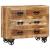 Dulap cu 3 sertare, 80x30x65 cm, lemn masiv de mango brut GartenMobel Dekor