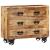Dulap cu 3 sertare, 80x30x65 cm, lemn masiv de mango brut GartenMobel Dekor