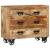 Dulap cu 3 sertare, 80x30x65 cm, lemn masiv de mango brut GartenMobel Dekor