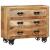 Dulap cu 3 sertare, 80x30x65 cm, lemn masiv de mango brut GartenMobel Dekor