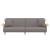 Canapea extensibilă cu cotiere, gri taupe, textil GartenMobel Dekor