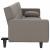 Canapea extensibilă, cu perne, gri taupe, material textil GartenMobel Dekor