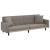 Canapea extensibilă, cu perne, gri taupe, material textil GartenMobel Dekor