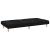 Canapea extensibilă, negru, material textil GartenMobel Dekor