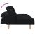 Canapea extensibilă, negru, material textil GartenMobel Dekor