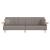 Canapea extensibilă cu cotiere, gri taupe, textil GartenMobel Dekor