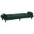 Canapea extensibilă cu cotiere, verde închis, catifea GartenMobel Dekor