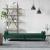 Canapea extensibilă cu cotiere, verde închis, catifea GartenMobel Dekor