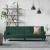 Canapea extensibilă cu cotiere, verde închis, catifea GartenMobel Dekor