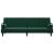 Canapea extensibilă cu cotiere, verde închis, catifea GartenMobel Dekor