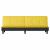 Canapea extensibilă, galben deschis, material textil GartenMobel Dekor