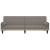 Canapea extensibilă cu cotiere, gri taupe, textil GartenMobel Dekor