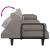 Canapea extensibilă cu cotiere, gri taupe, textil GartenMobel Dekor