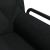 Canapea extensibilă cu cotiere, negru, textil GartenMobel Dekor