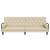 Canapea extensibilă cu cotiere, crem, material textil GartenMobel Dekor