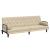 Canapea extensibilă cu cotiere, crem, material textil GartenMobel Dekor