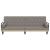 Canapea extensibilă cu cotiere, gri taupe, textil GartenMobel Dekor