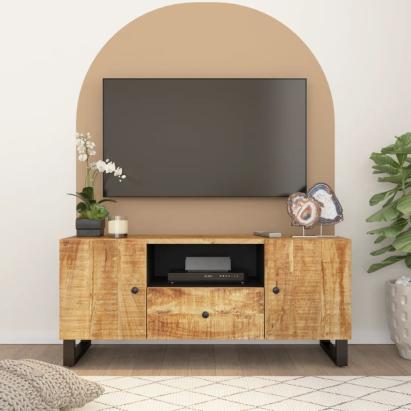 Dulap TV 105x33,5x46 cm, lemn masiv de mango și lemn prelucrat GartenMobel Dekor