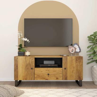 Dulap TV 105x33,5x46 cm, lemn masiv de mango și lemn prelucrat GartenMobel Dekor