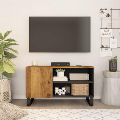 Dulap TV 80x33x46 cm, lemn masiv de mango și lemn prelucrat GartenMobel Dekor