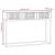 Masă consolă, negru, 105x30x75 cm, lemn prelucrat și fier GartenMobel Dekor