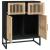 Dulap, negru, 60x30x75 cm, lemn prelucrat GartenMobel Dekor