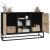 Dulap, negru, 105x30x65 cm, lemn prelucrat GartenMobel Dekor