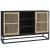 Dulap, negru, 105x30x65 cm, lemn prelucrat GartenMobel Dekor