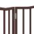 Poartă pentru câini pliabilă 2 panouri maro, 160 cm, lemn plop GartenMobel Dekor