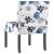 Fotoliu, material textil înflorat cu albastru GartenMobel Dekor