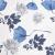 Fotoliu, material textil înflorat cu albastru GartenMobel Dekor